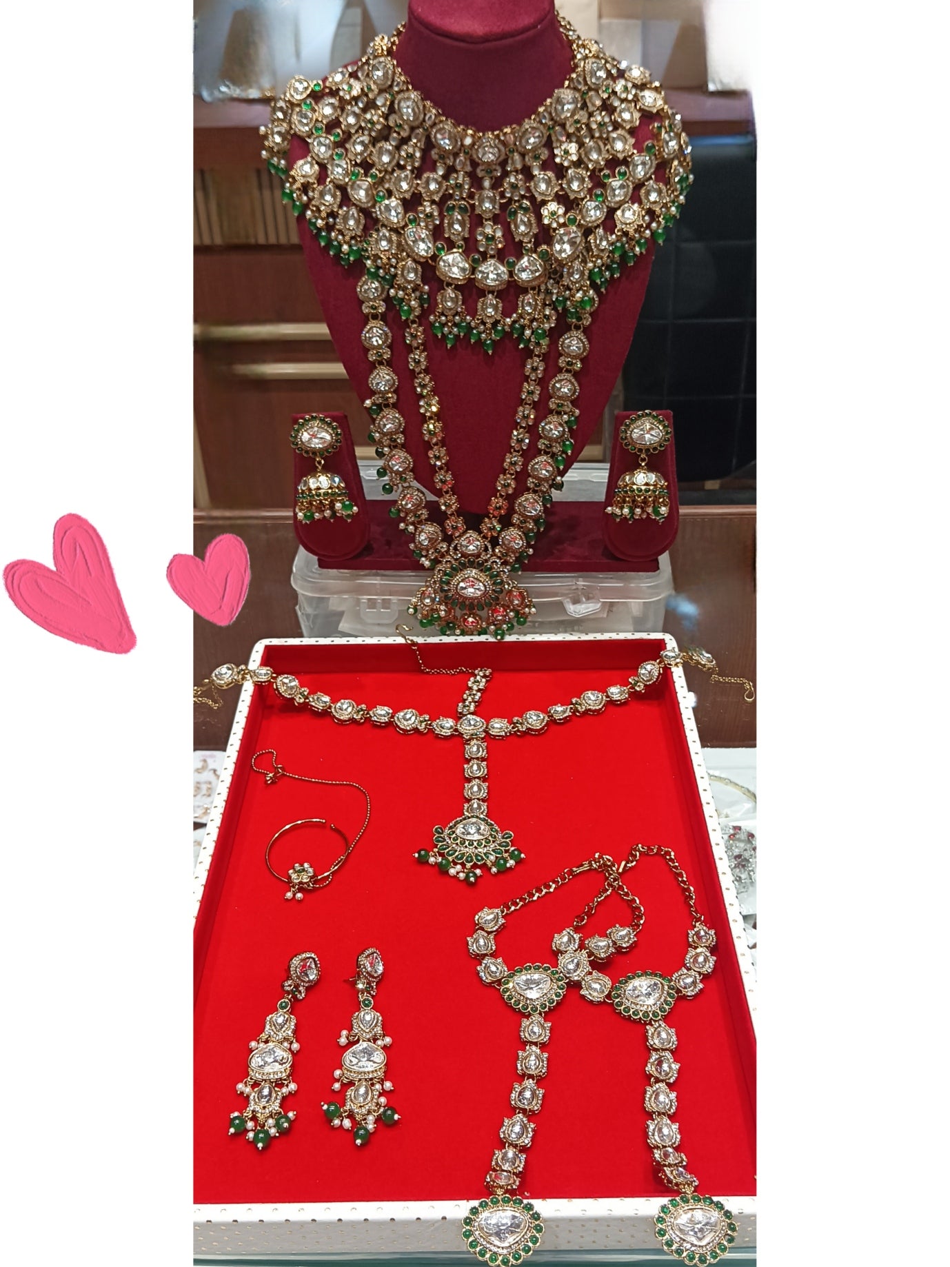 Emerald Bridal Jewelry Set - New Arrival 001